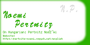 noemi pertnitz business card